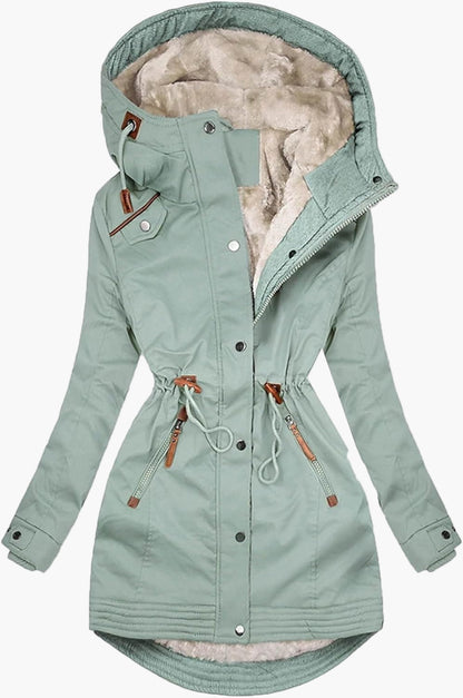 Damen-Parka mit Fleecefutter im urbanen Stil für Winter und Outdoor-Aktivitäten