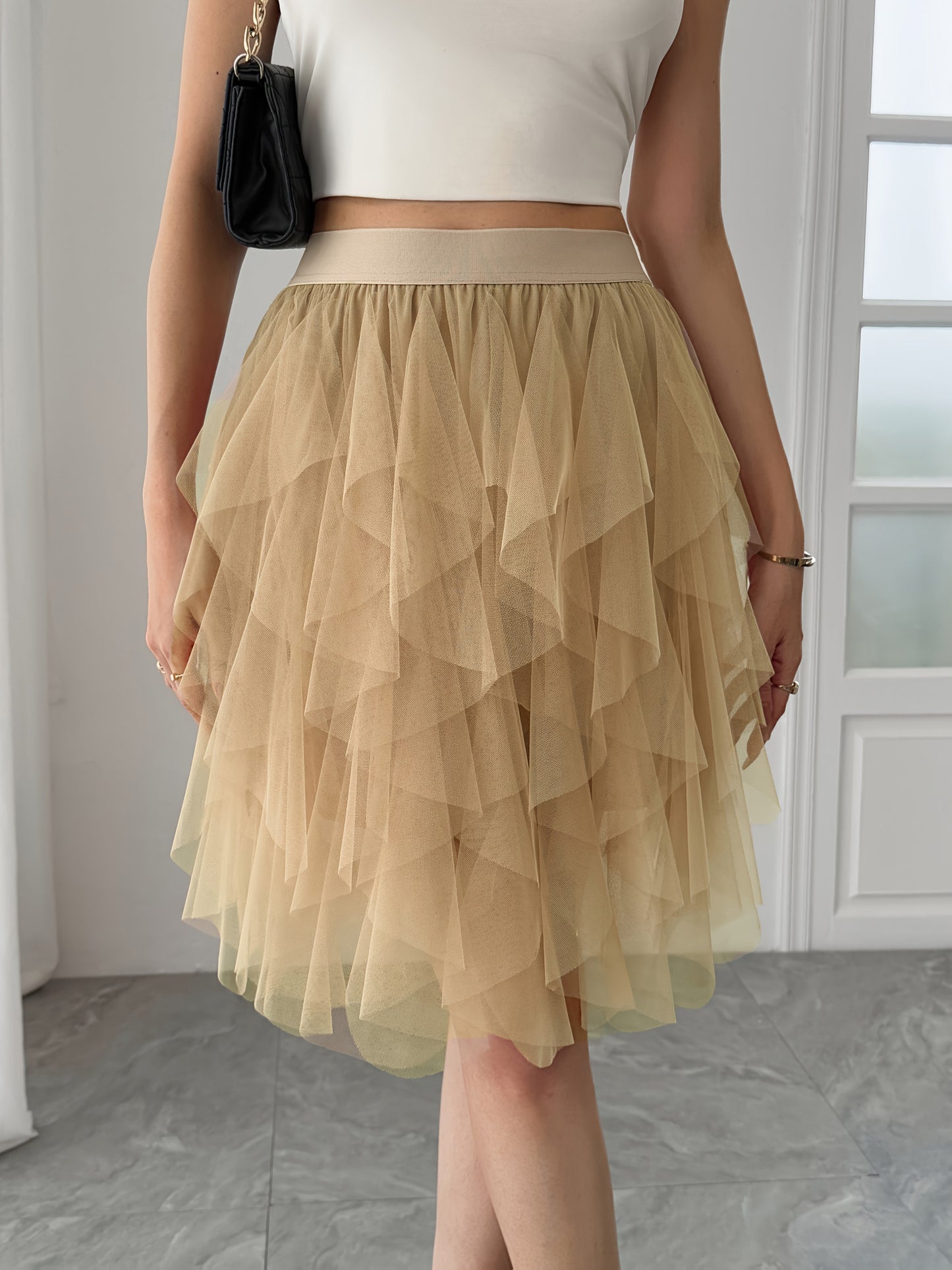 Eleganter Damen-Tutu-Rock im Tänzerinnen-Stil für festliche oder alltägliche Outfits