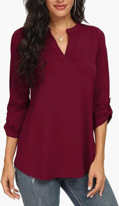 Elegant Women's Blouse with Batwing Sleeves, Casual for All Occasions