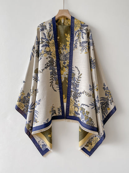 Eleganter Damen-Kimono mit floralem Druck im lässig-chicen Stil