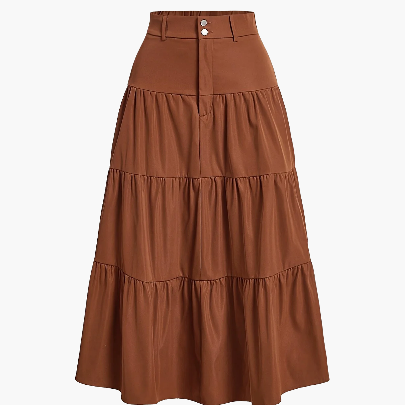 Długa spódnica damska z wysokim stanem w stylu boho, elegancka na wiosnę i lato