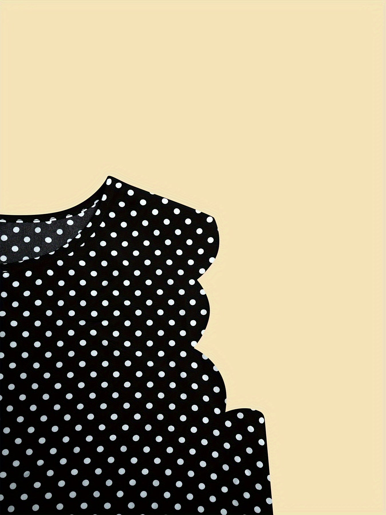 Top élégant à pois pour femme – Style décontracté chic, parfait pour l'été