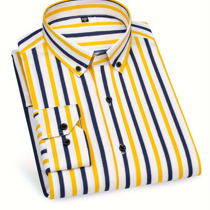 Chemise à rayures style décontracté pour homme – Idéale pour sorties et occasions décontractées