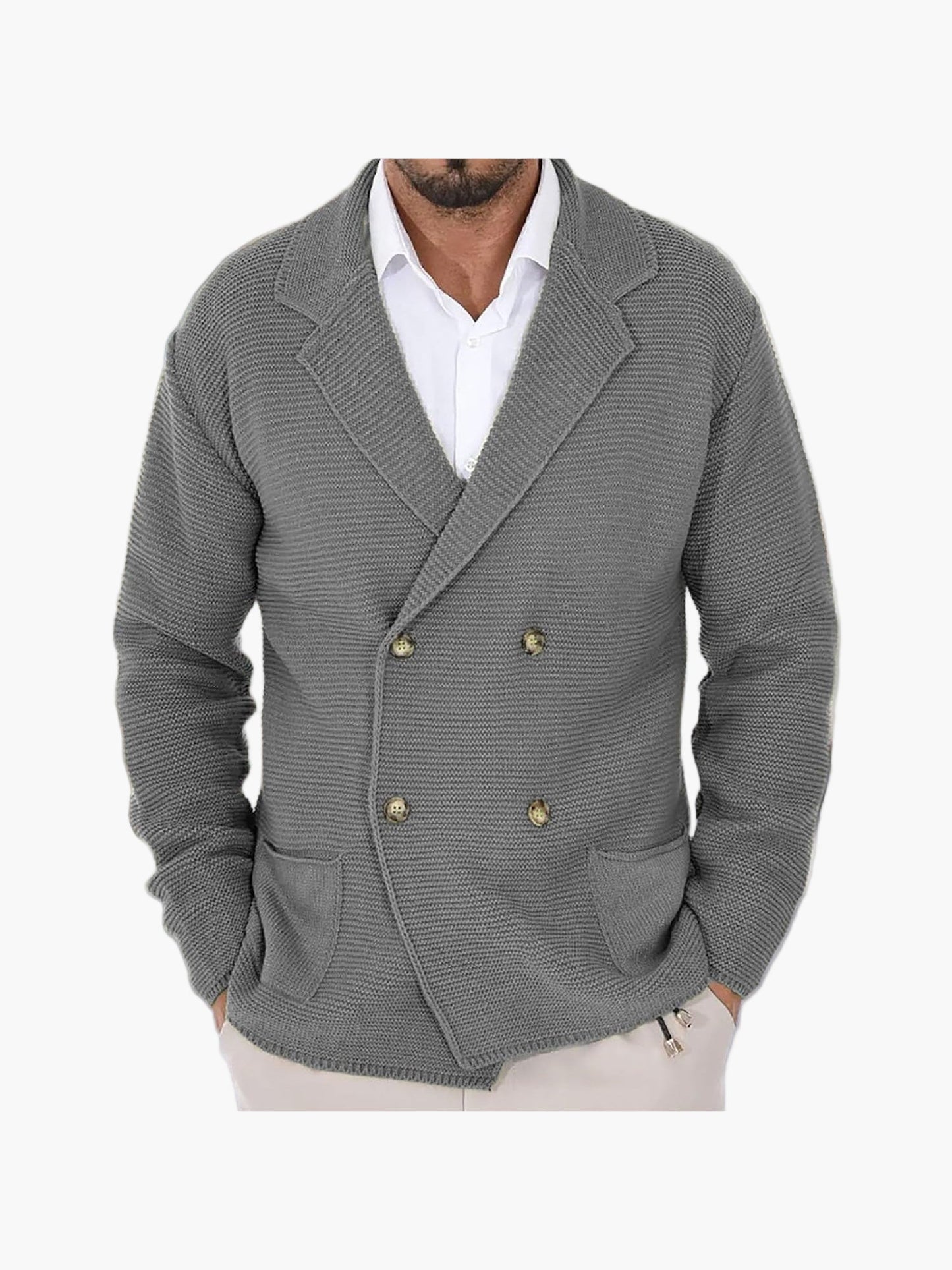 Men's casual double-breasted blazer jacket for all occasions