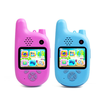 Sjovt digitalt kamera til børn med walkie-talkie funktioner og spil - Unisex