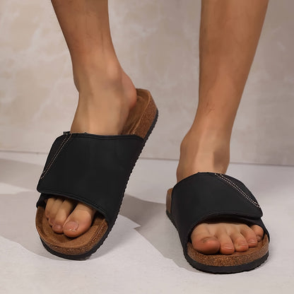 Sandales décontractées pour homme à enfiler avec semelle ergonomique – Idéal usage quotidien et détente