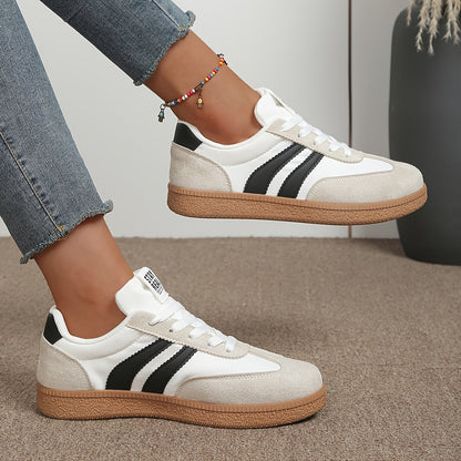 Baskets décontractées pour femme style rétro – Sneakers urbaines tendance
