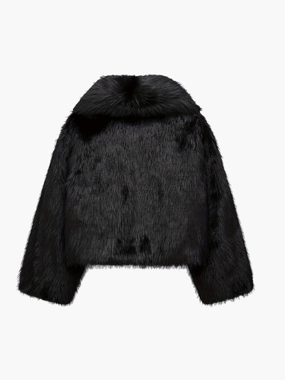 Chaqueta de mujer estilo chic de piel sintética corte amplio para otoño/invierno – Ideal para un look casual y elegante