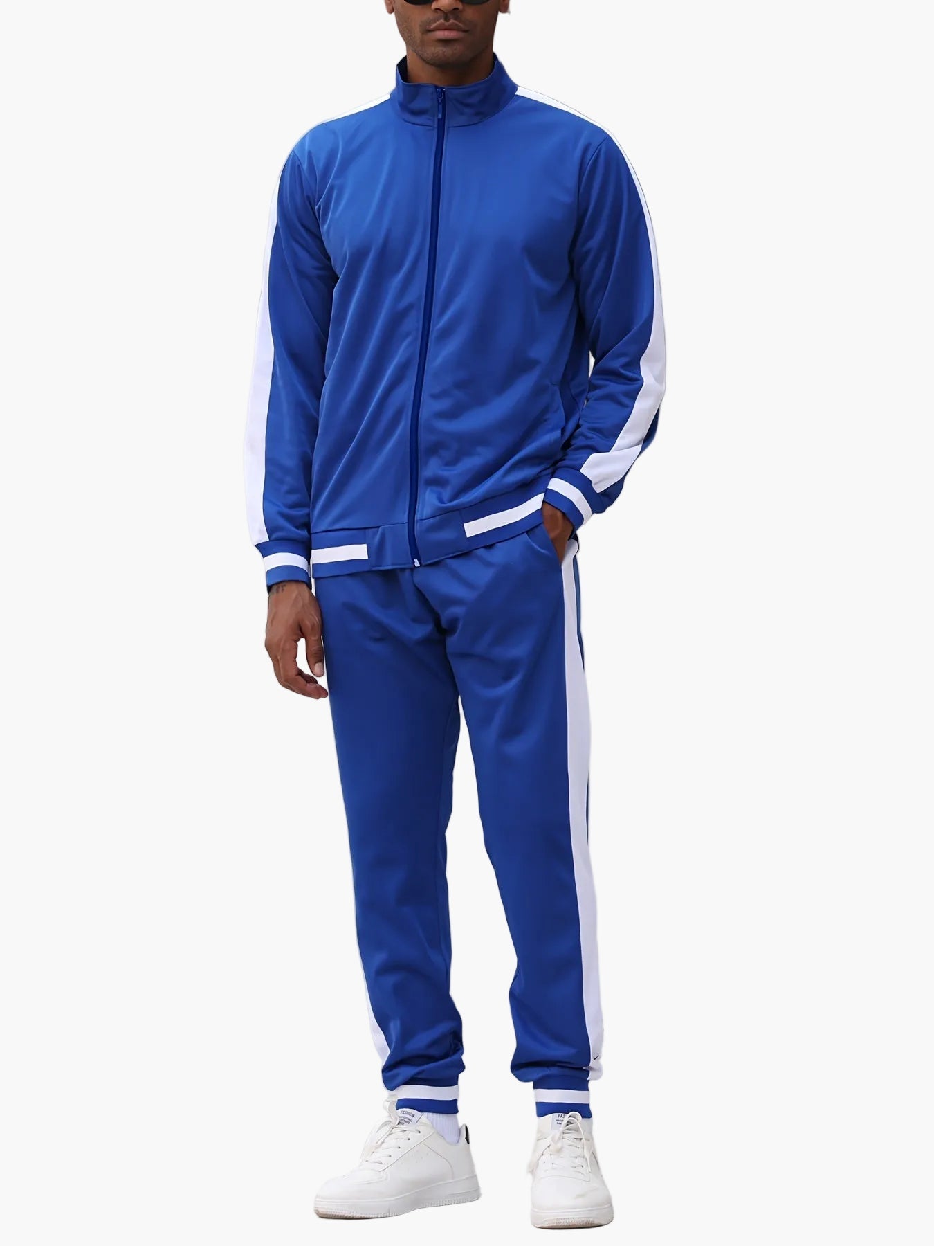 Survêtement Homme Style Sport Décontracté Ensemble Veste et Pantalon Idéal Loisirs et Entraînement