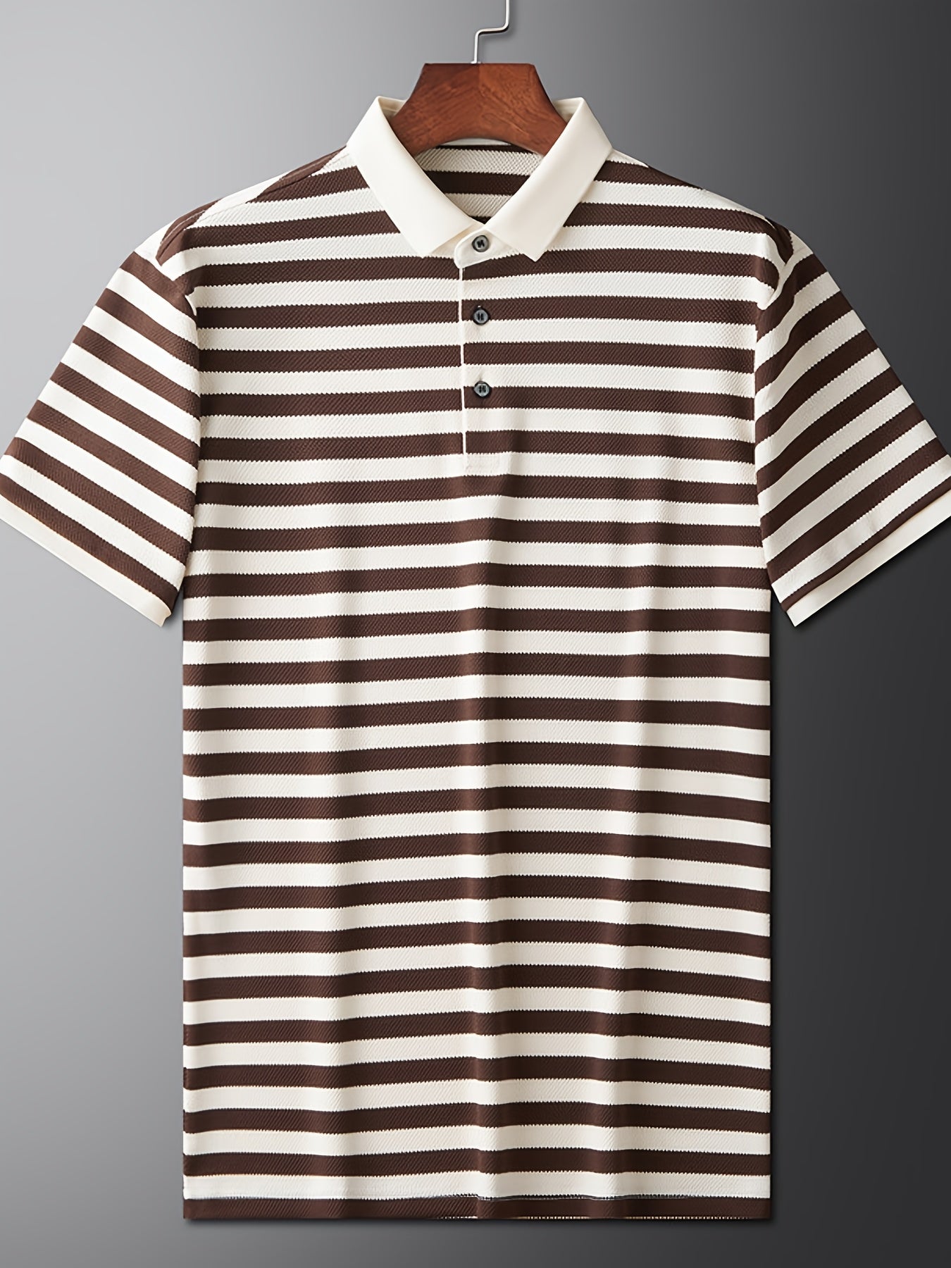 Polo à Manches Courtes Rayé Style Marin pour Homme - Élégance Décontractée Classique