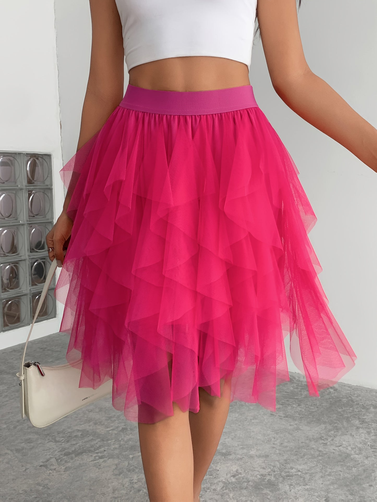 Eleganter Damen-Tutu-Rock im Tänzerinnen-Stil für festliche oder alltägliche Outfits