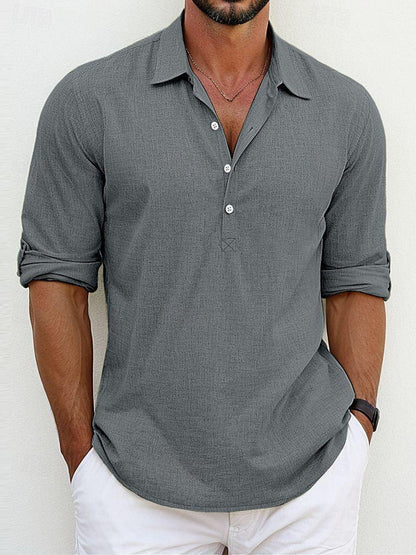 Robbie – Colorful Polo Collar Sweater for Men