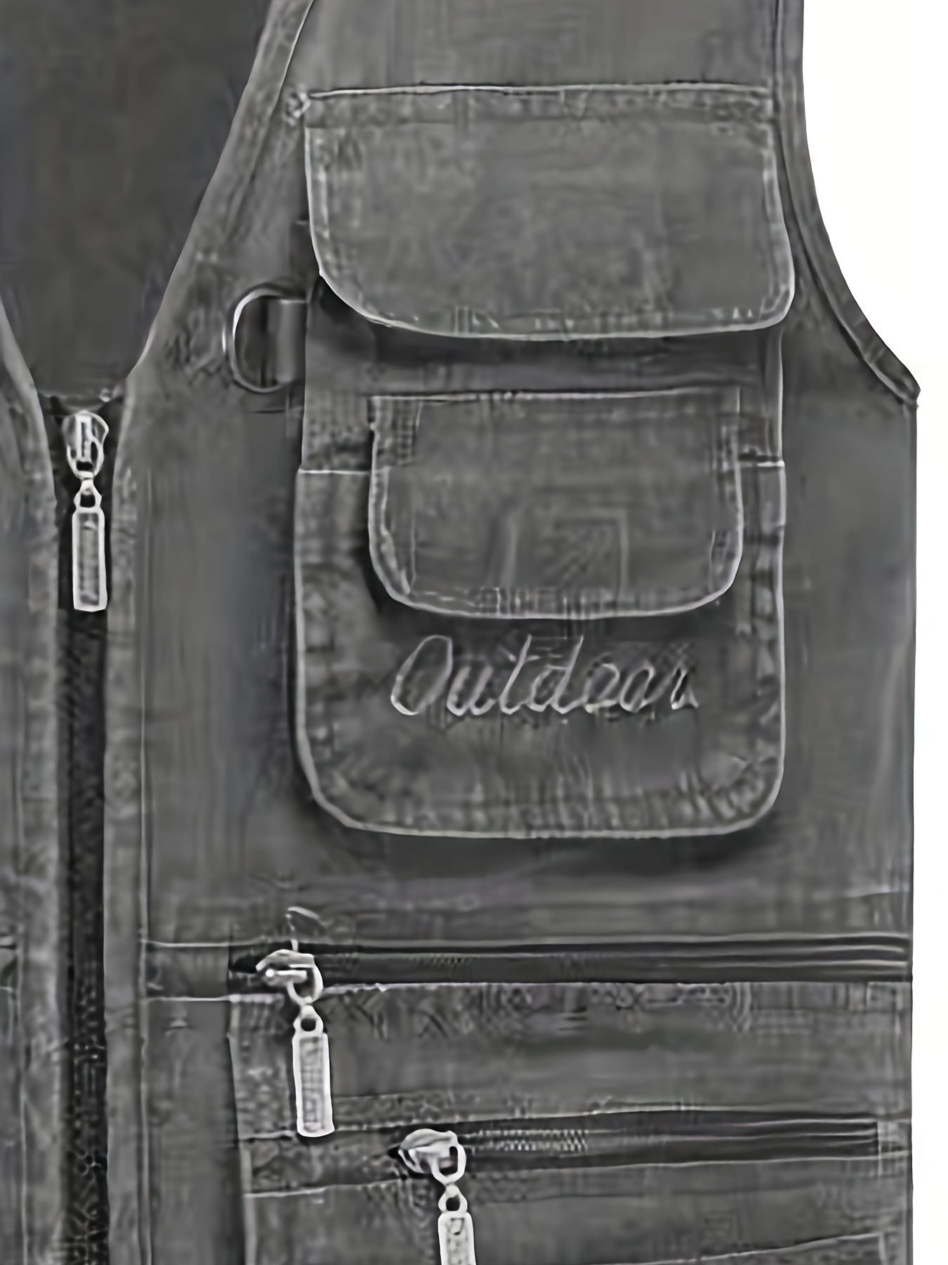 Herrenweste mit mehreren Taschen im Outdoor-Stil für Angeln, Wandern und Fotografie
