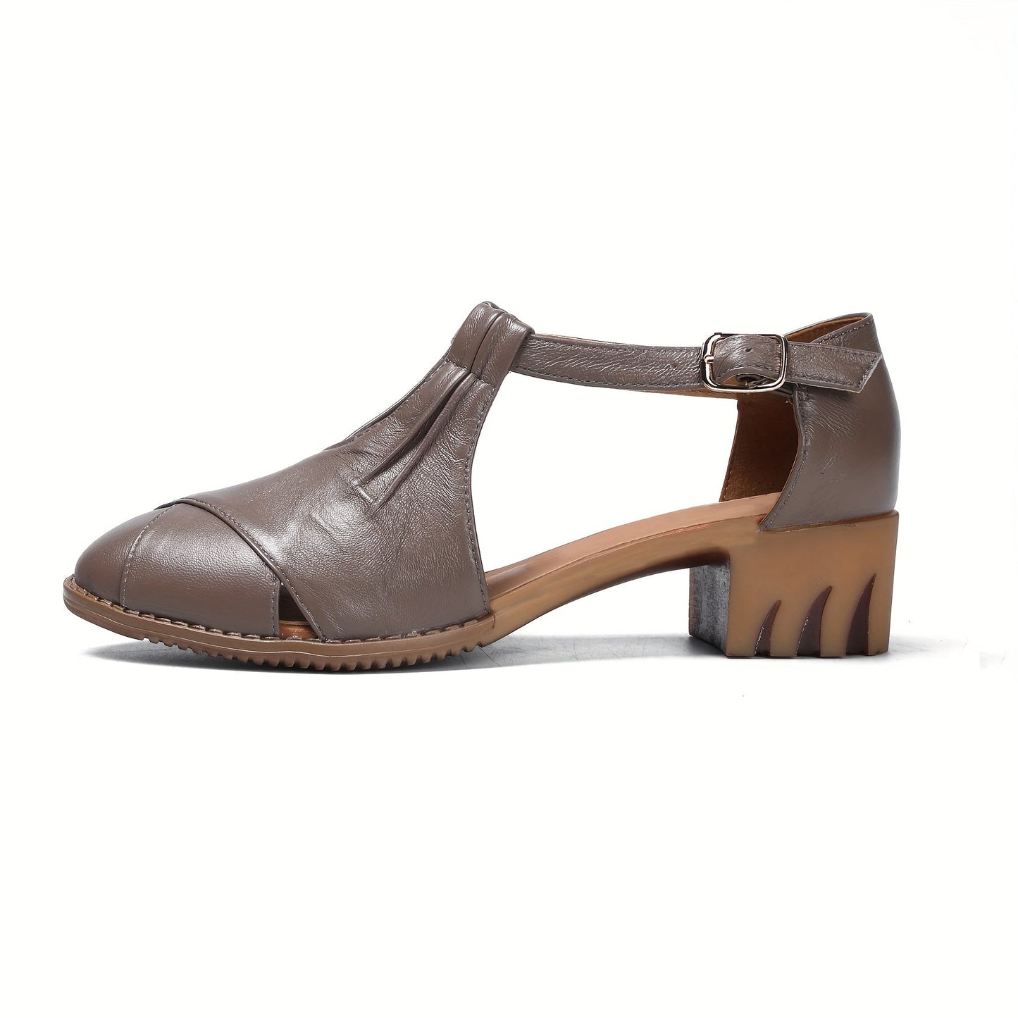 Chaussures à talon compensé pour femme style rétro confortable pour la marche et le quotidien