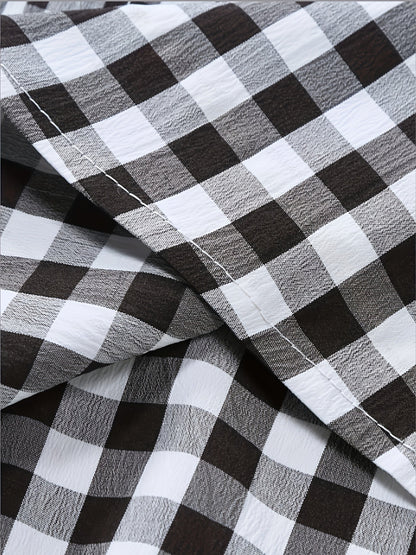 Chemise Décontractée à Carreaux pour Homme Style Urbain Polyvalent