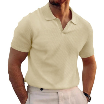 Polo uomo maniche corte stile slim chic casual estate