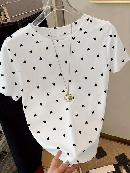T-shirt femme à pois style élégant pour un look décontracté chic