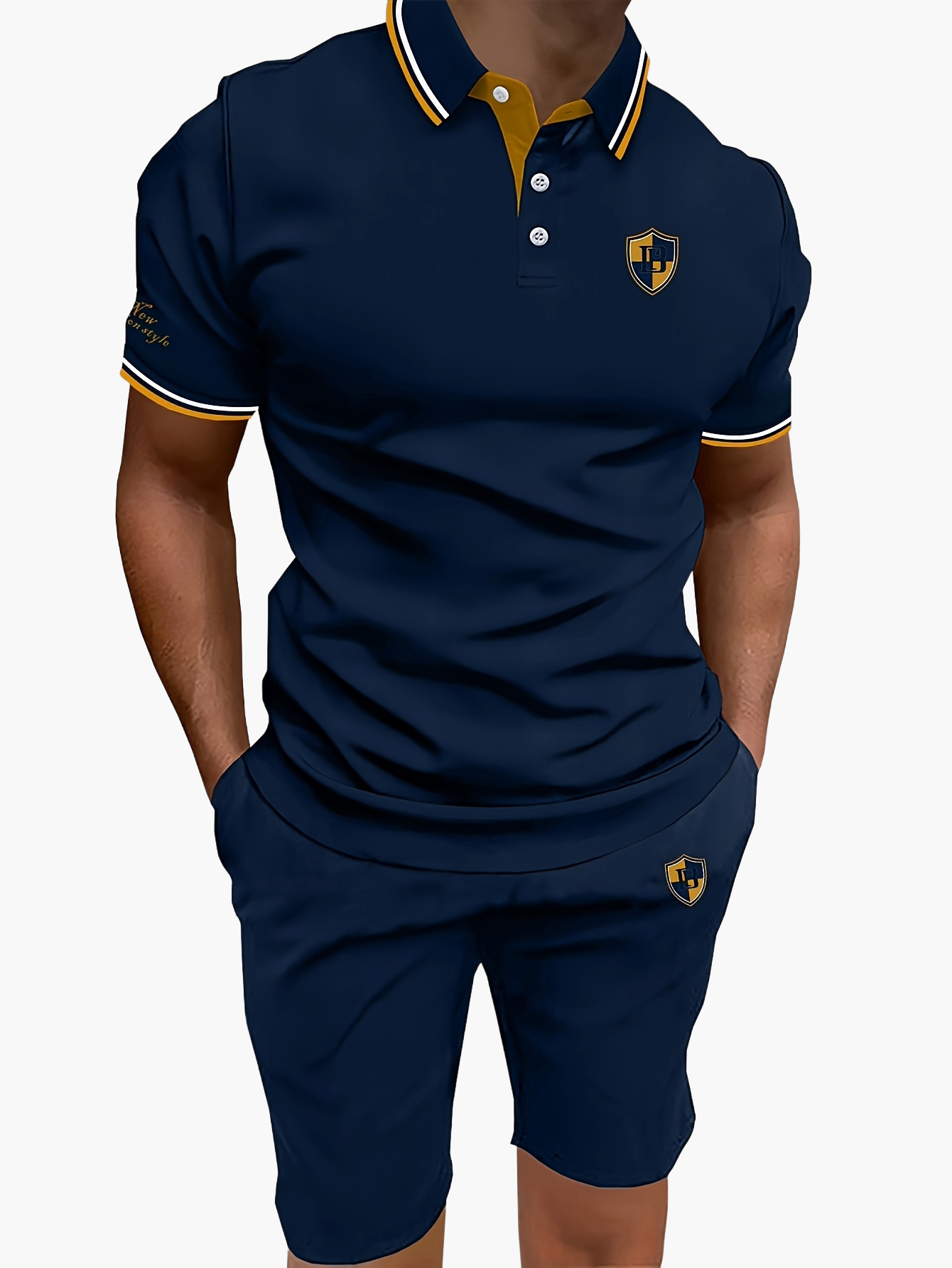 Ensemble polo et short décontracté pour homme – Style moderne idéal pour l'été