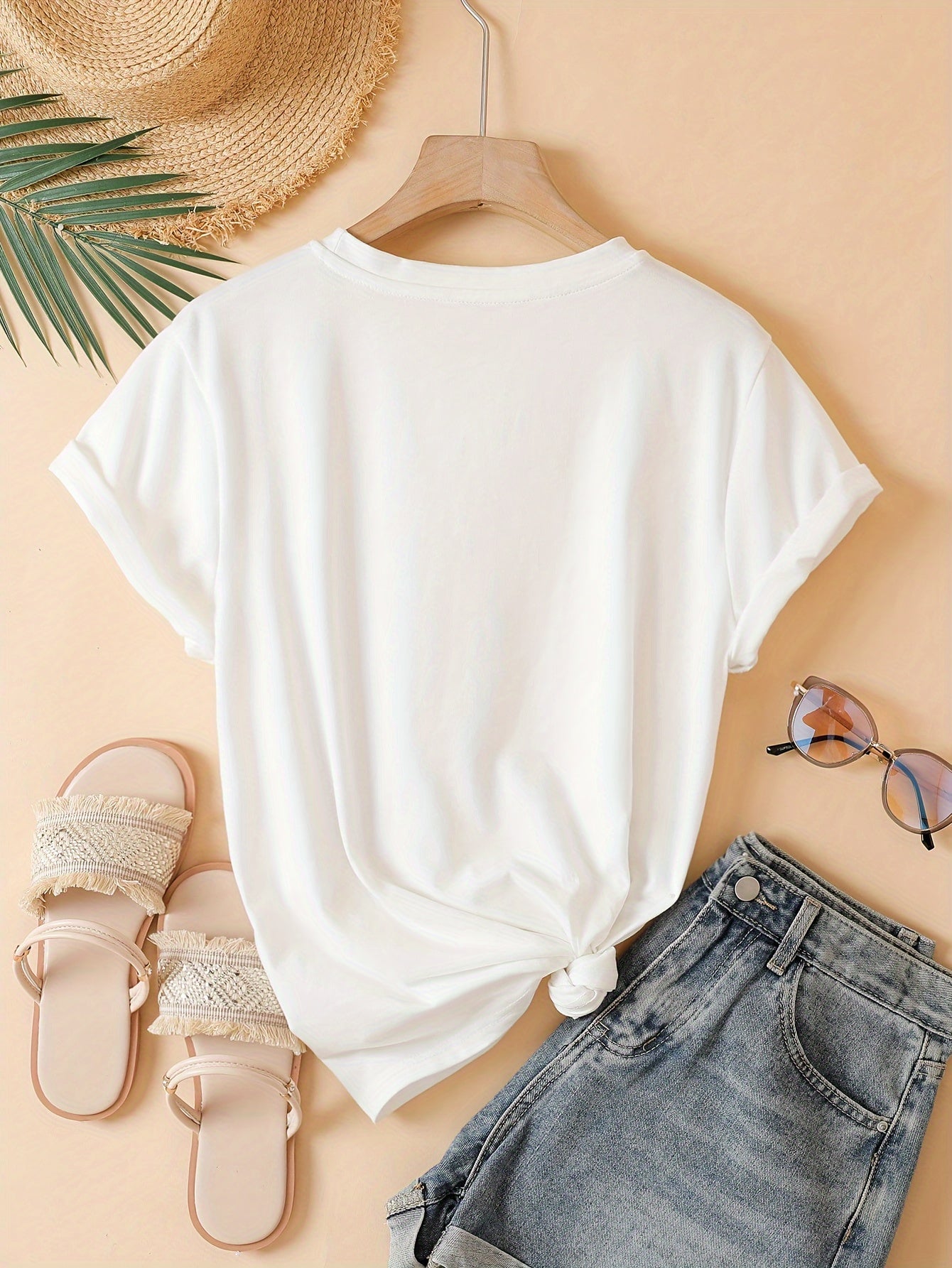 T-shirt décontracté femme à message "Perfectly Imperfect" style moderne et inspirant