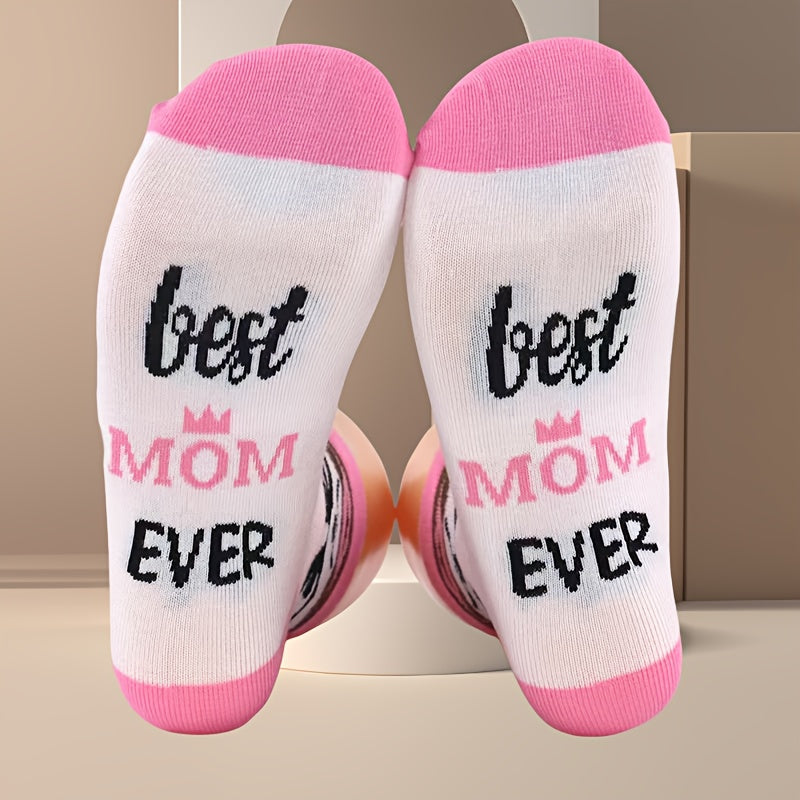 Women's novelty socks - Best Mom in the World - Original Mother's Day gift