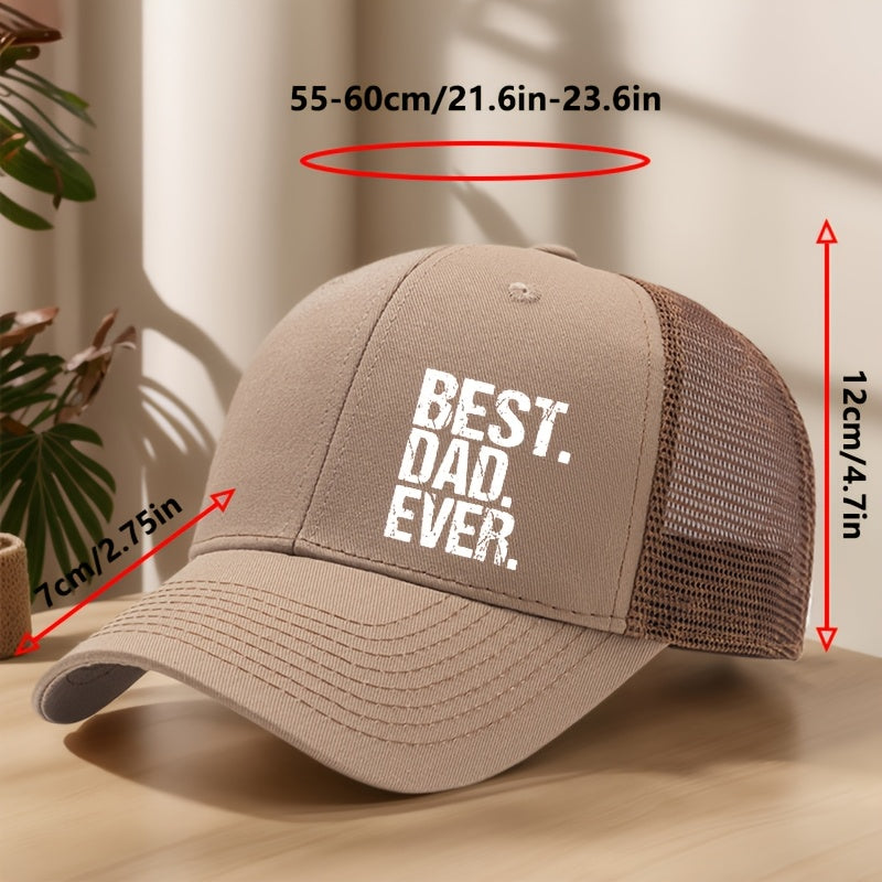 Casquette style trucker pour homme - Meilleur Papa - Accessoire décontracté fête des pères