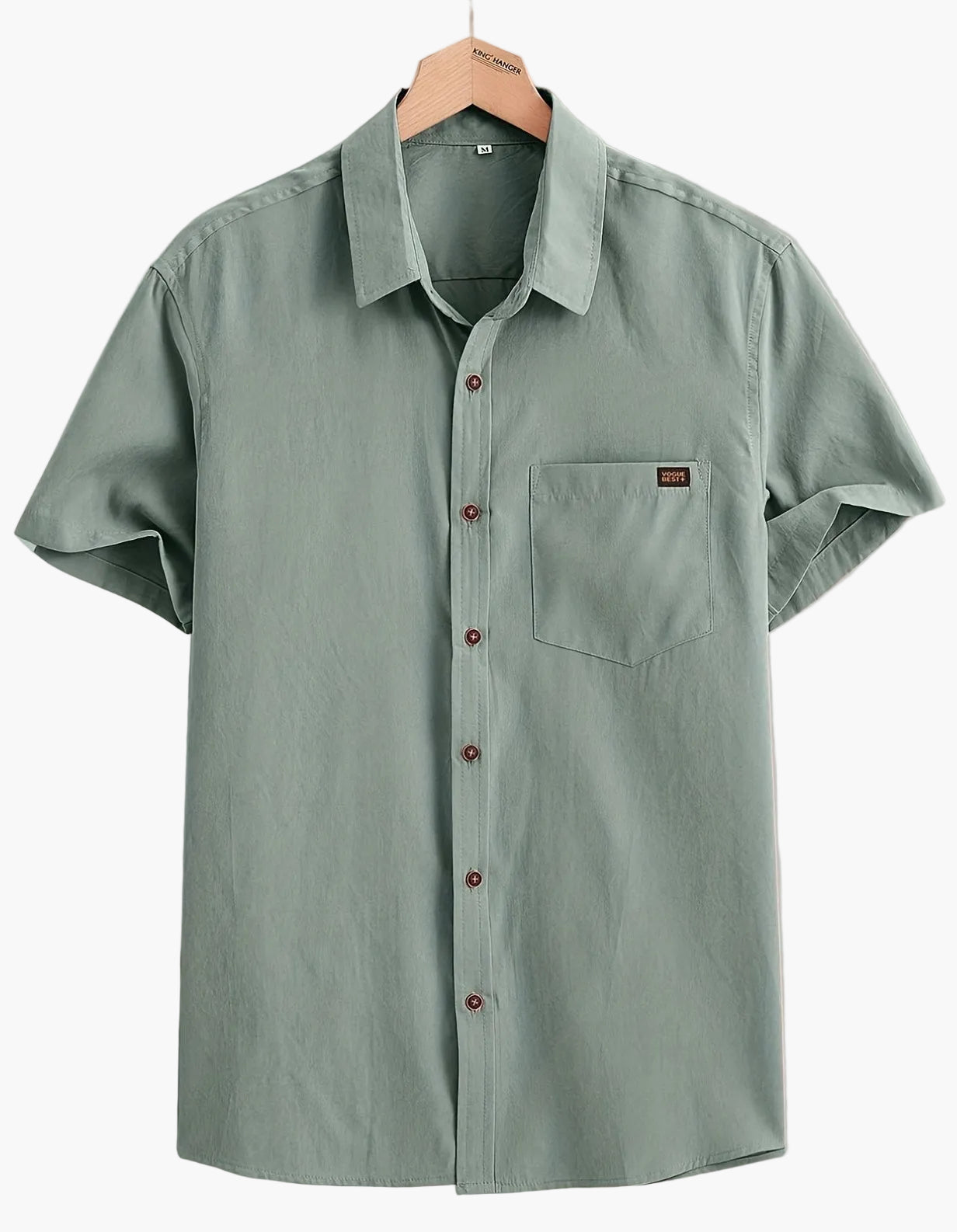 Camisa casual para hombre de manga corta estilo urbano elegancia veraniega