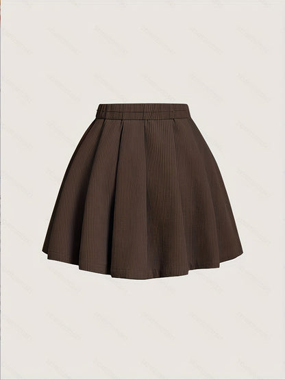 Plissé trapeze rok voor dames, elegante casual stijl