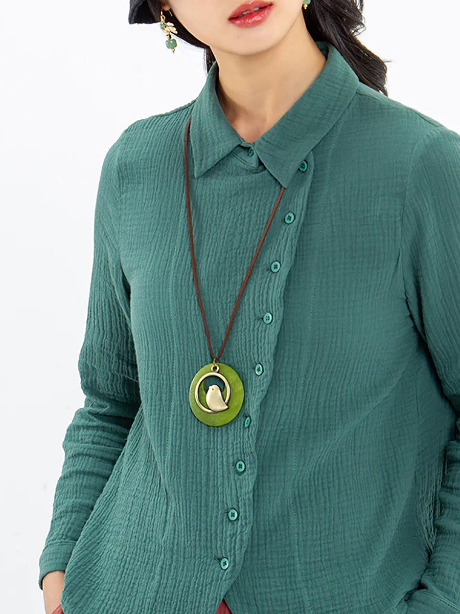 Ronde Hanger Ketting Retro Stijl Uniseks voor Geschenk of Reis