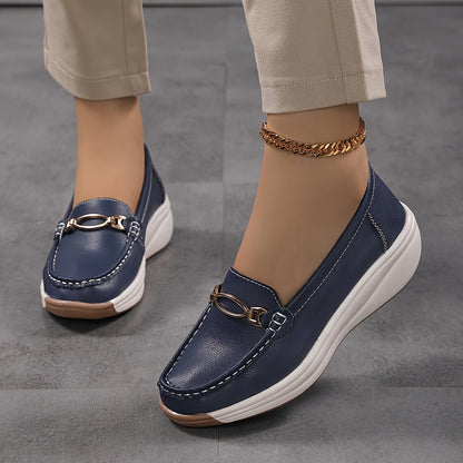 Eleganta kilklacksmoccasiner för kvinnor i avslappnad chic stil