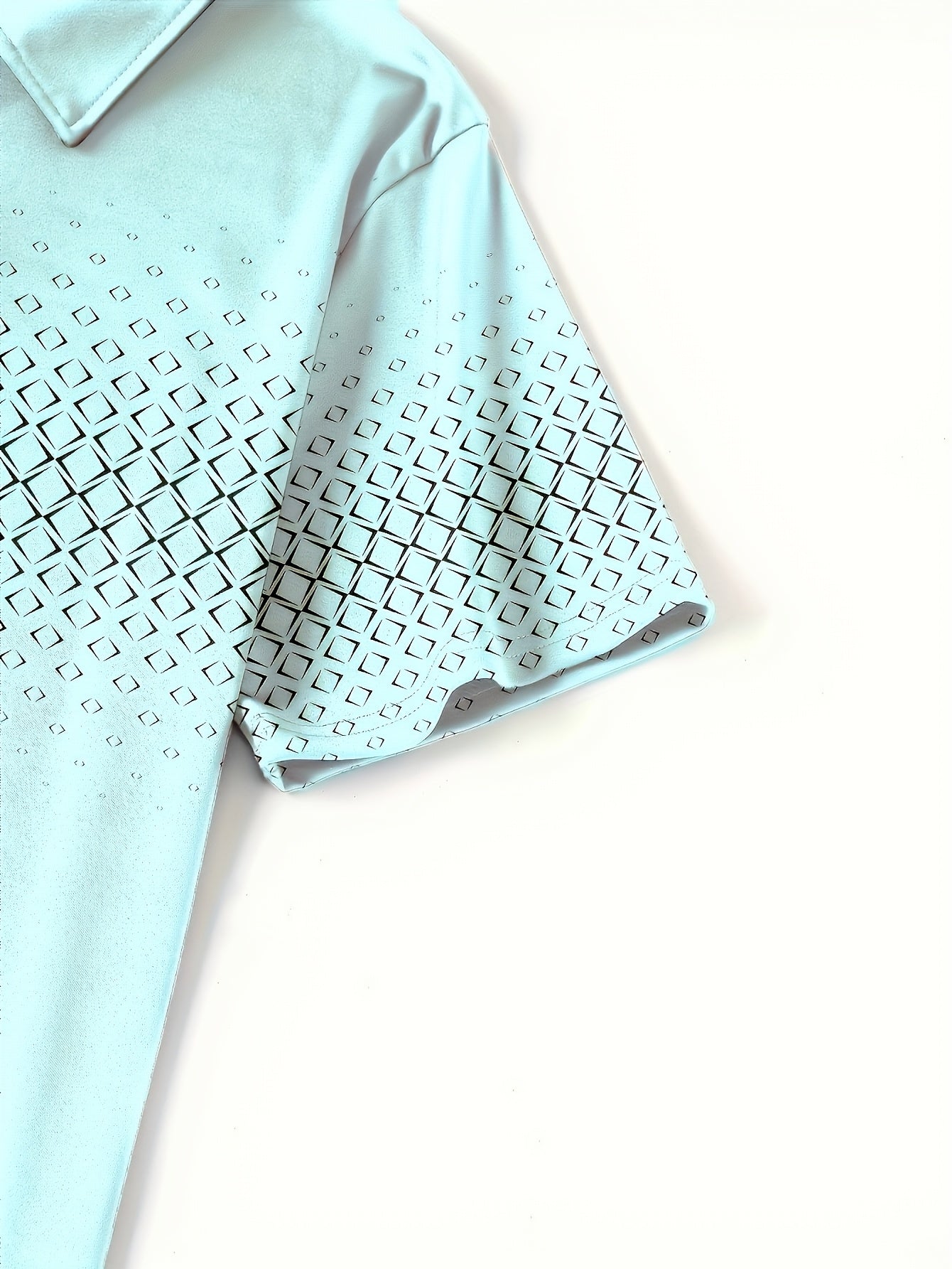 Polo Uomo Moda Casual con Motivo Geometrico per l'Estate