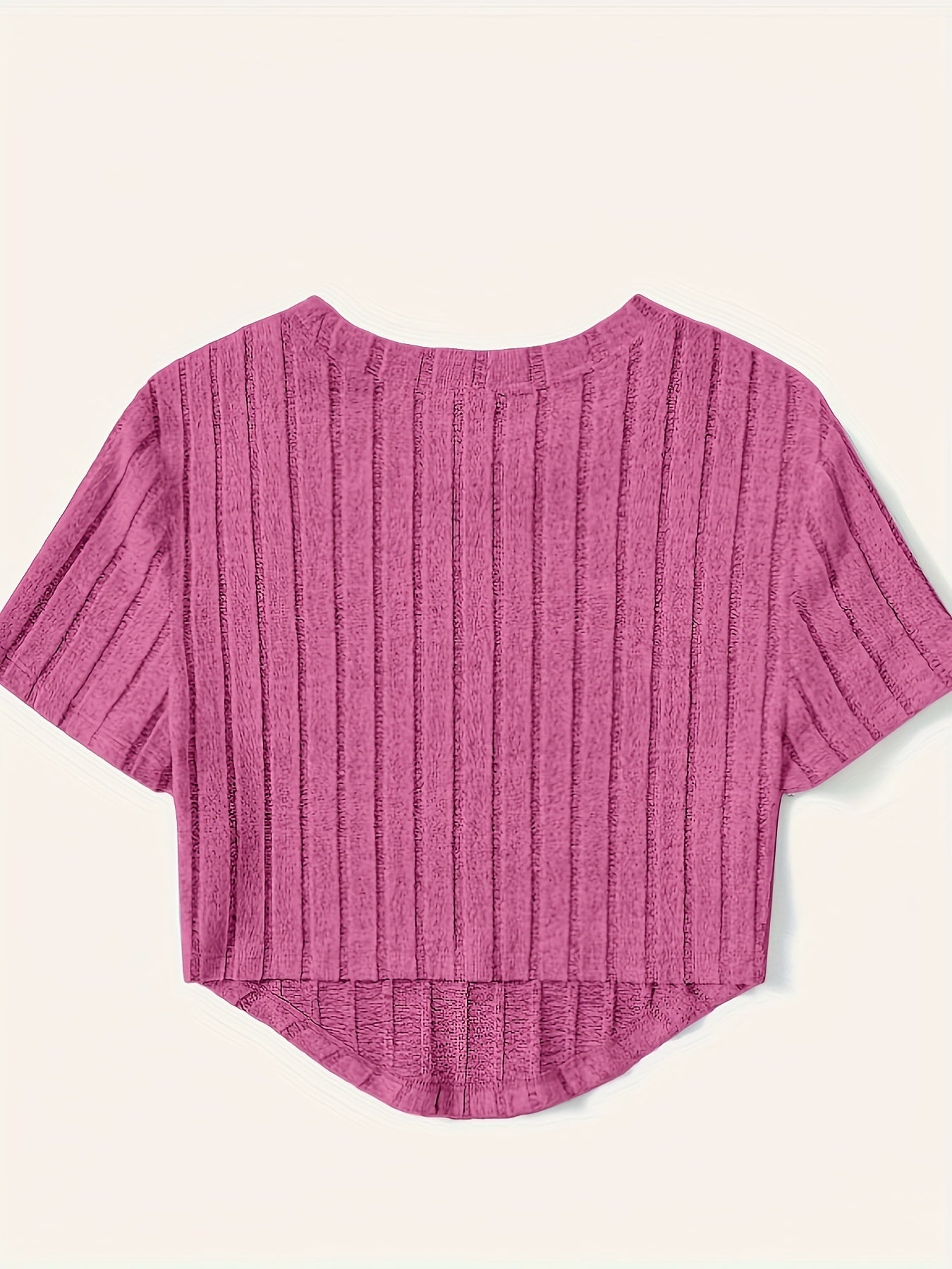 T-shirt Femme Style Décontracté à Manches Courtes Col Rond – Idéal pour l'Été et les Loisirs