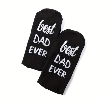 Calze fantasia uomo – Regalo originale « Best Dad Ever » per papà – Stile casual, umorismo e comfort quotidiano