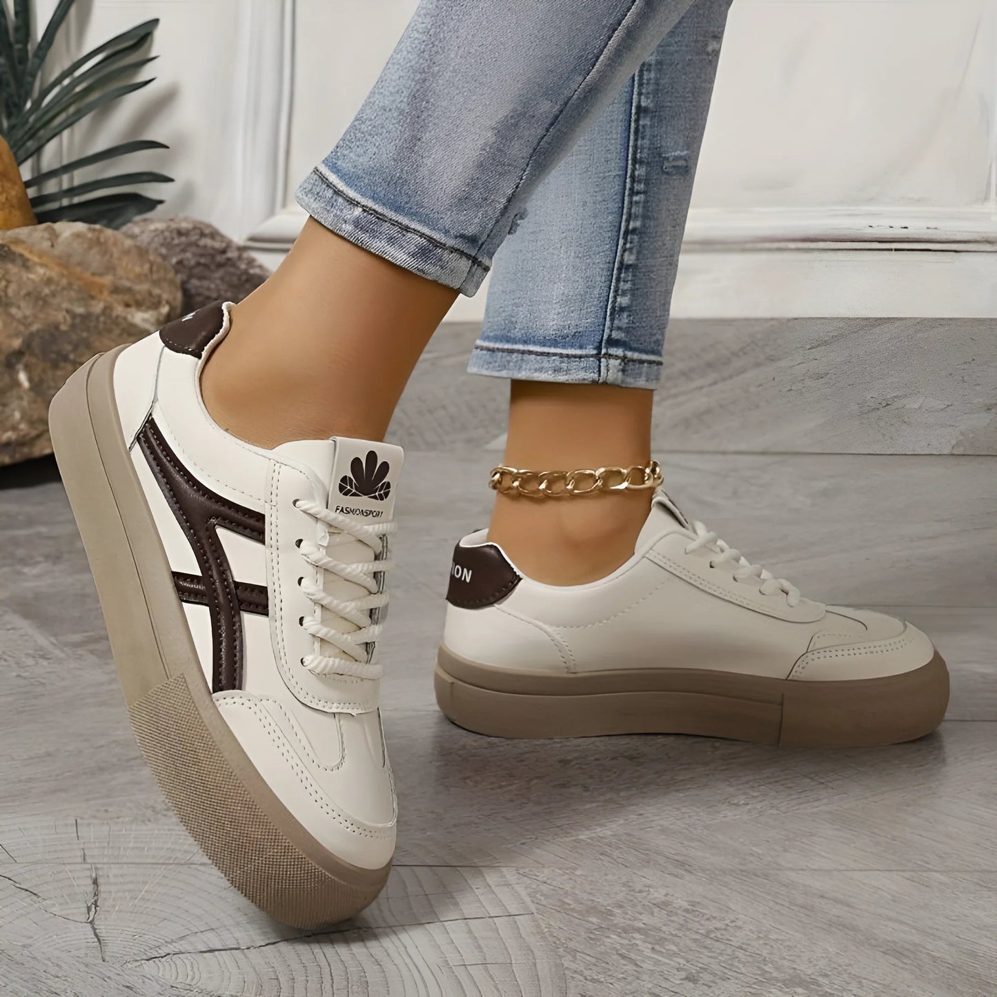 Zapatillas ortopédicas para mujer estilo retro para confort diario y caminata urbana