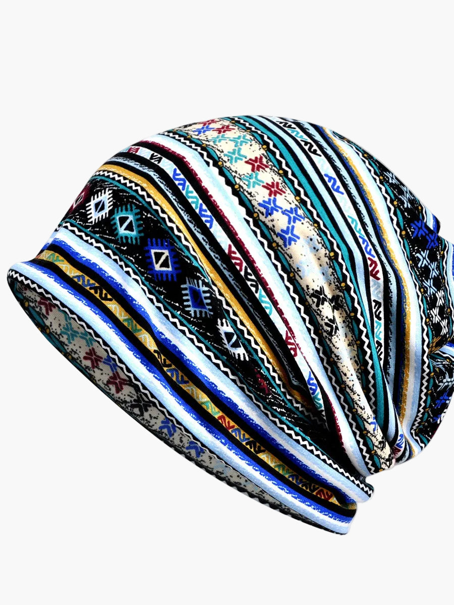 Cuffia Donna Stile Bohémien Multiuso Motivo Floreale Elegante per Primavera Estate Autunno