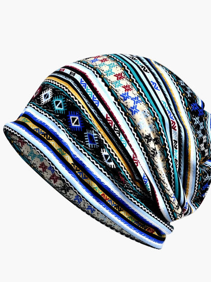 Cuffia Donna Stile Bohémien Multiuso Motivo Floreale Elegante per Primavera Estate Autunno