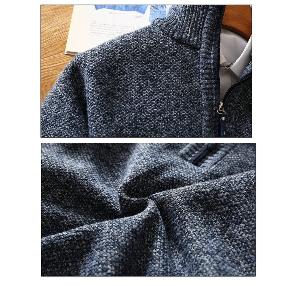 Jersey para hombre con media cremallera estilo moderno casual