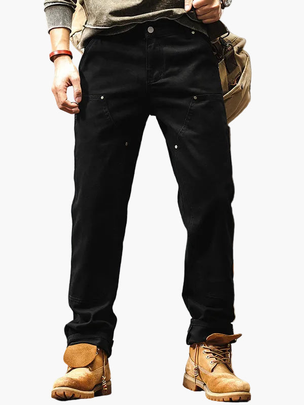 Robuste gerade Herren-Arbeitshose im Workwear-Stil, für Alltag oder Outdoor  