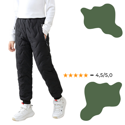 Varm och vattentät vinterbyxa för barn – outdoor-stil, perfekt för vinteraktiviteter