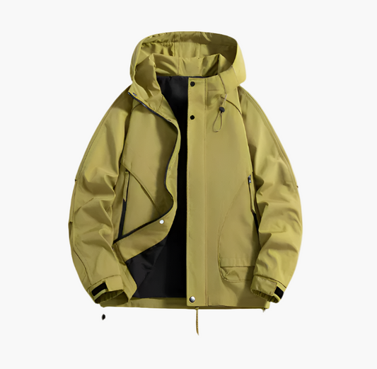 Men's waterproof windbreaker jacket urban outdoor style