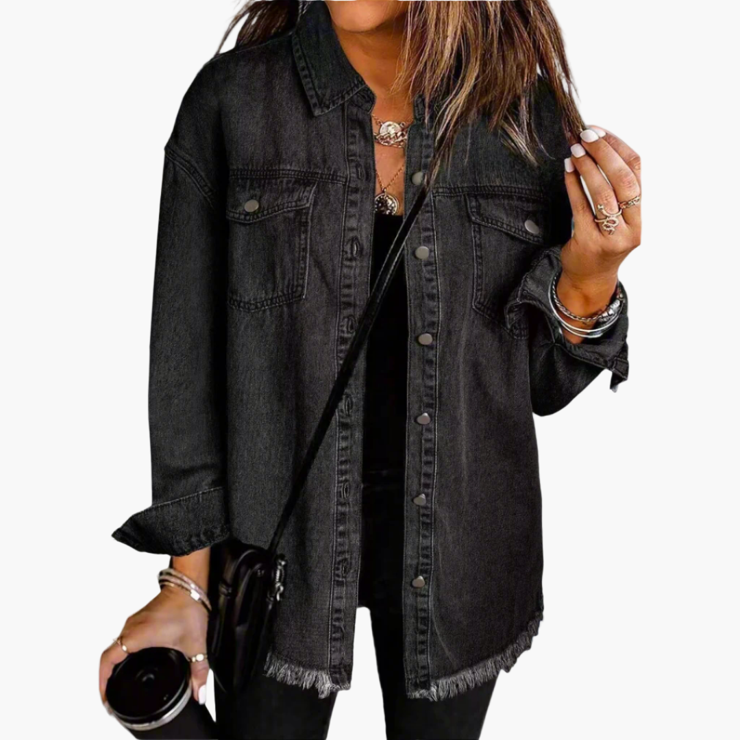 Legere Jeansjacke im urbanen Stil für Damen – Trendiger und vielseitiger Look