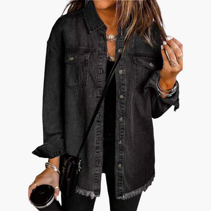 Legere Jeansjacke im urbanen Stil für Damen – Trendiger und vielseitiger Look