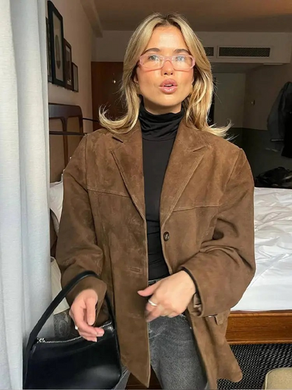 Cappotto trench oversize stile elegante per donna – Ideale per autunno e inverno
