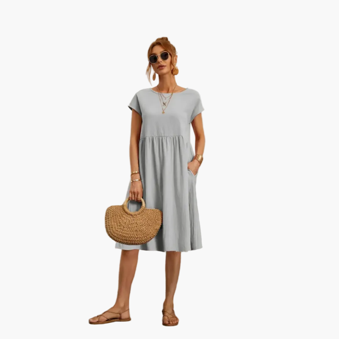 Robe d'été femme coupe ample style décontracté chic pour sorties et vacances