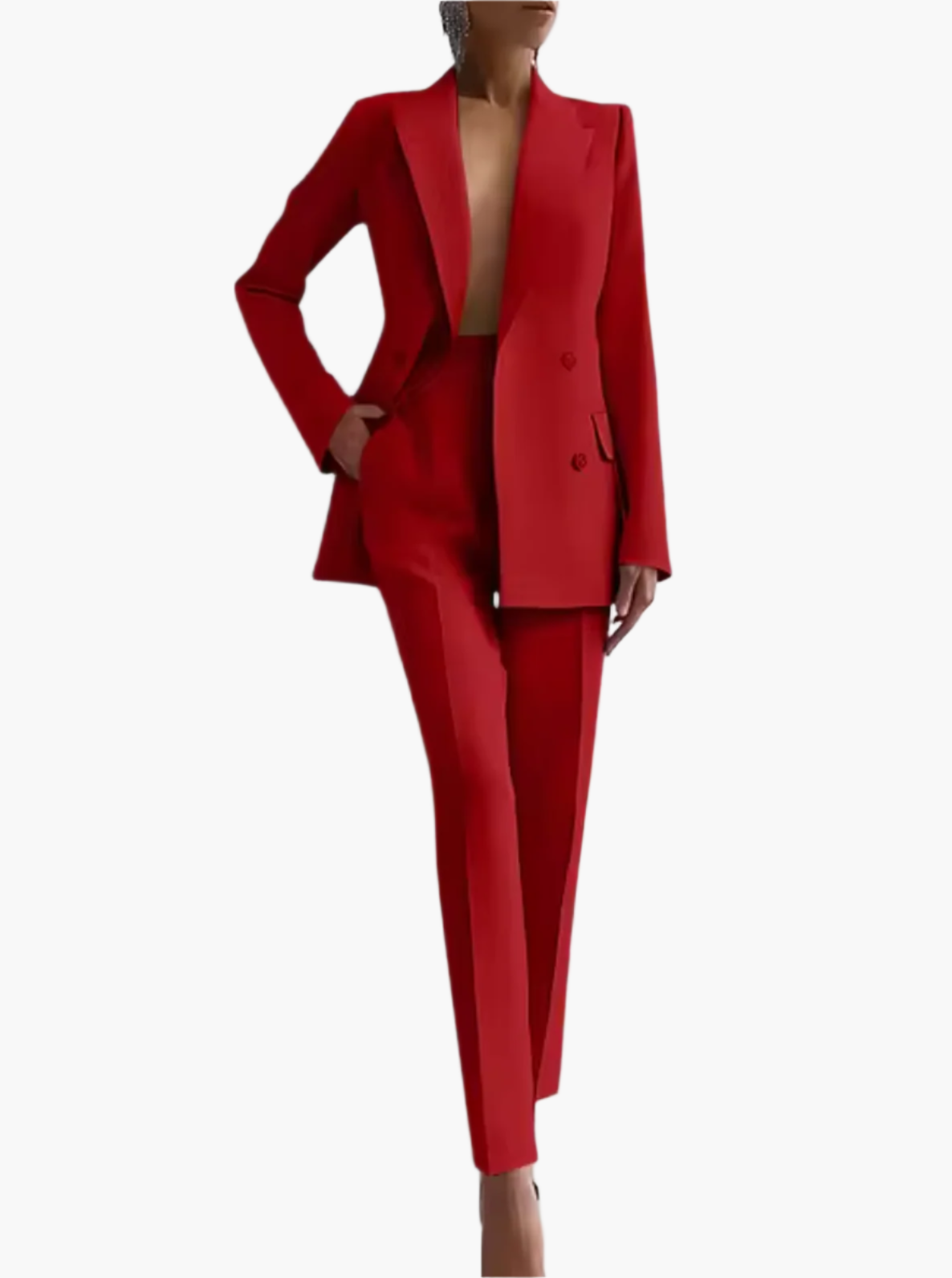 Traje de Pantalón Mujer Chic Profesional Estilo Moderno Negocios