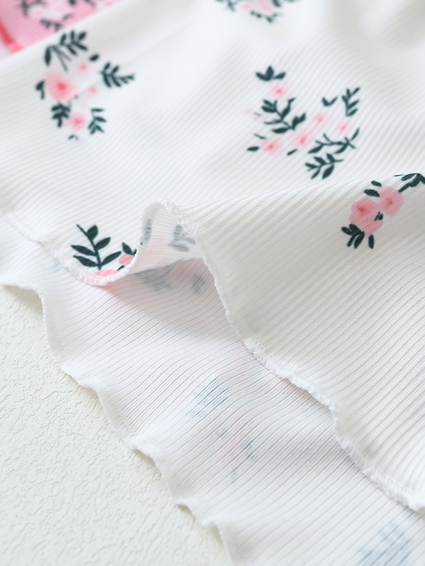 Pyjama Femme Ensemble 2 Pièces Style Floral Décontracté Été