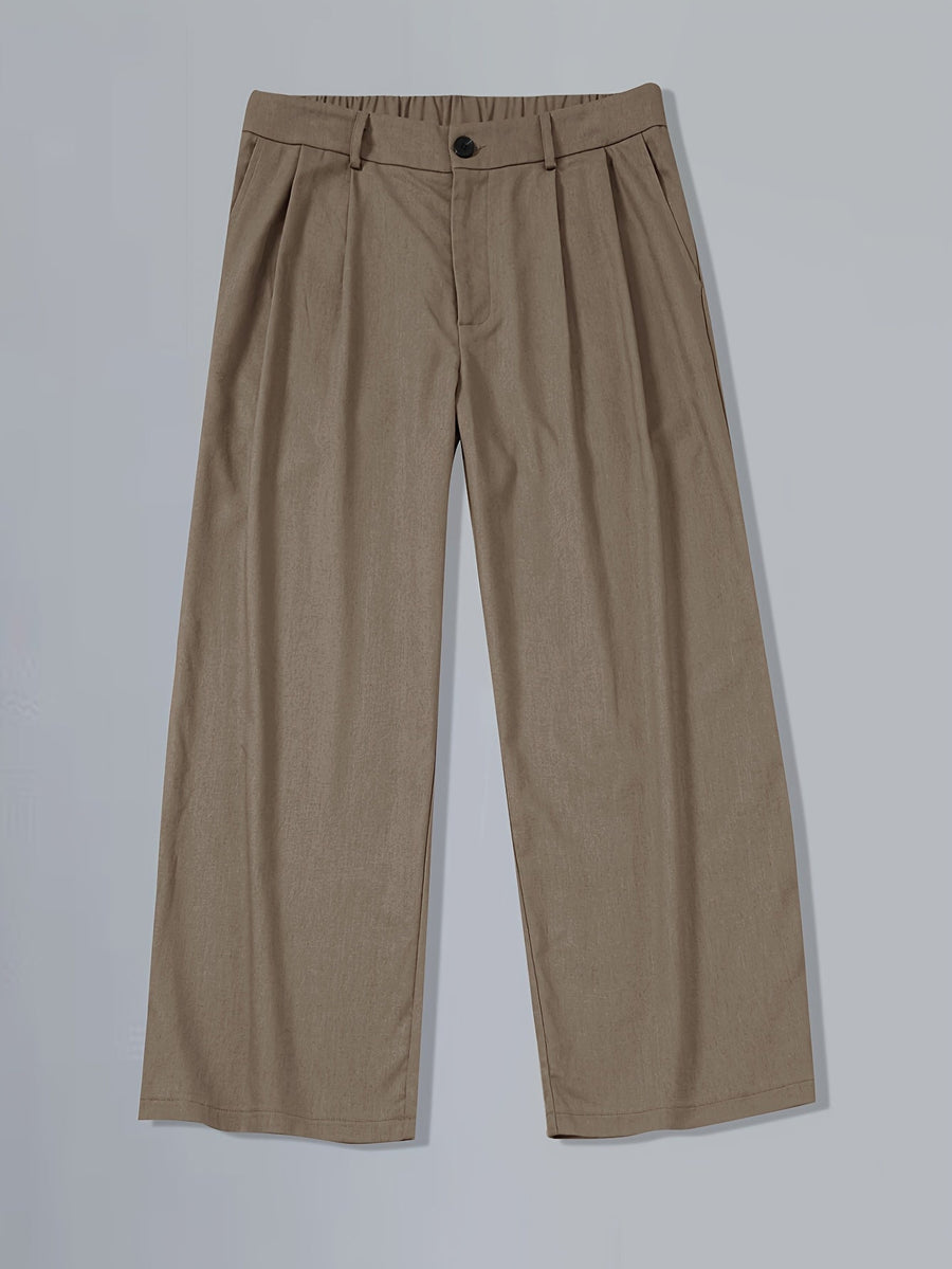 Pantalon large homme style vintage élégant pour look urbain moderne