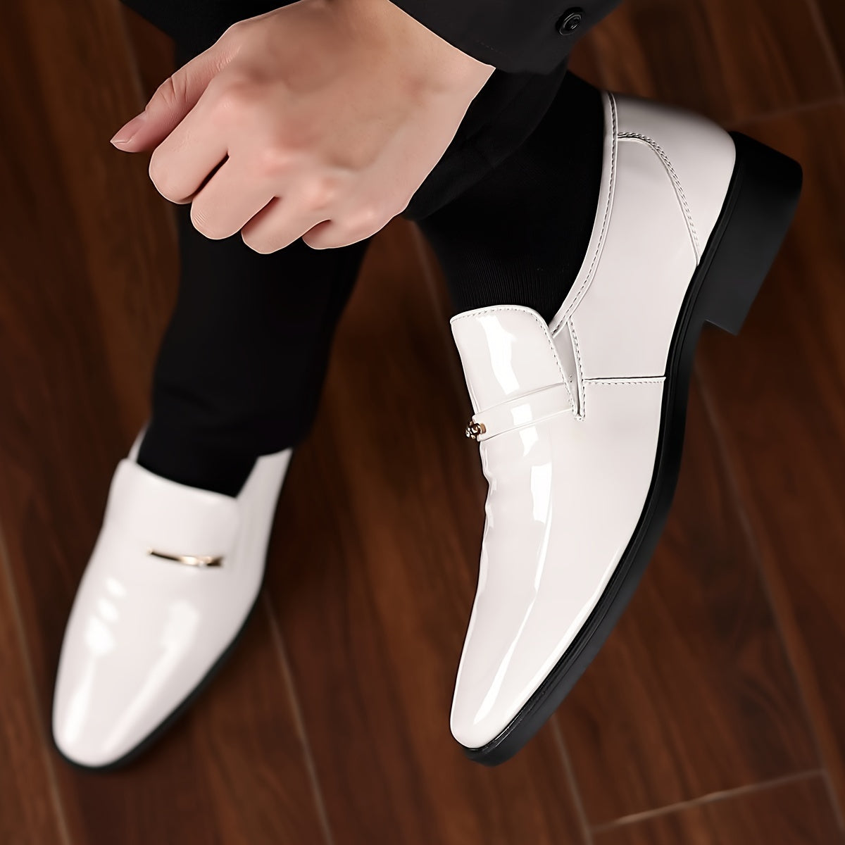 Chaussures habillées pour homme style mocassin à enfiler – Élégance formelle et confort quotidien