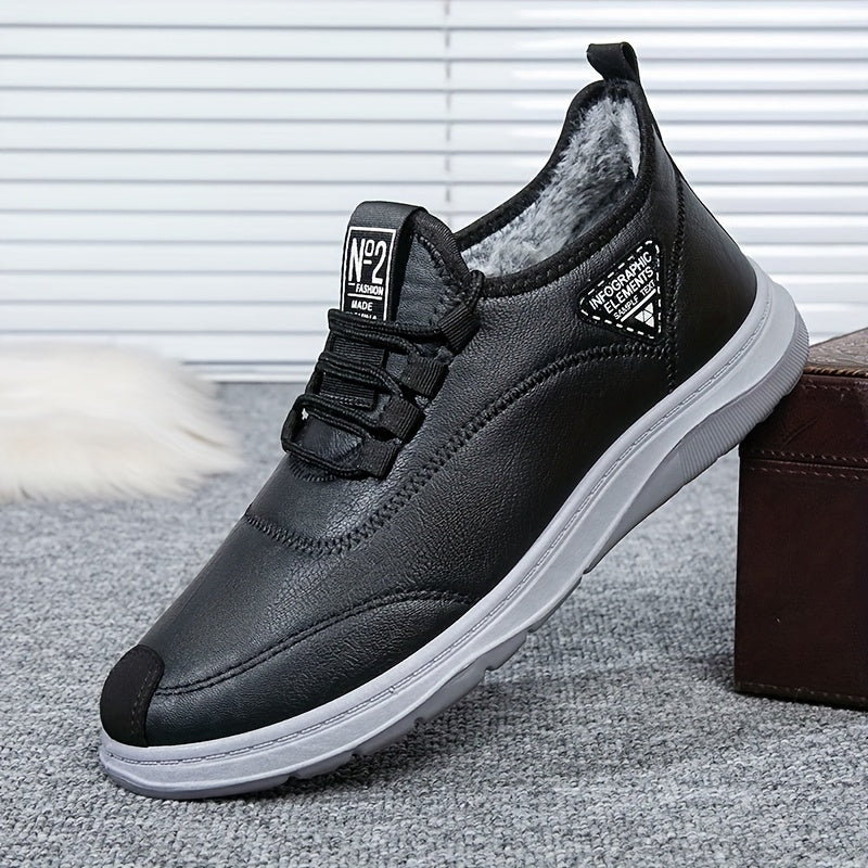 Baskets montantes homme doublure fourrure synthétique noir semelle grise