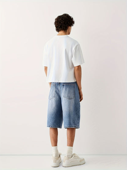 Bermuda amplio para hombre estilo casual urbano