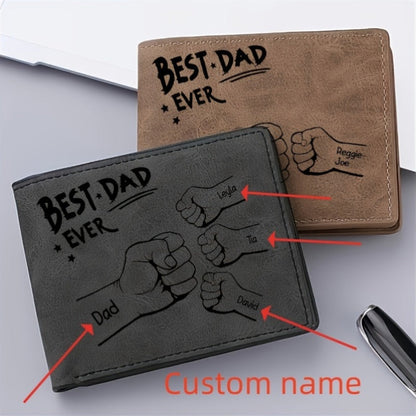 Portafoglio uomo personalizzato festa del papà – Stile famiglia, regalo Miglior Papà di Sempre